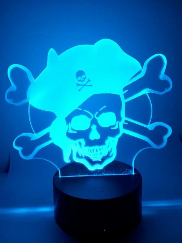Lampada Pirata 3D Notturna - immagine 5