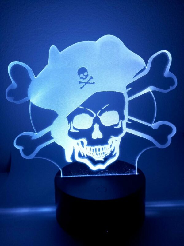 Lampada Pirata 3D Notturna - immagine 4