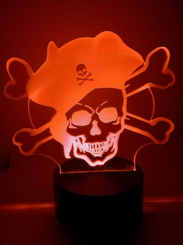Lampada Pirata 3D Notturna - immagine 3