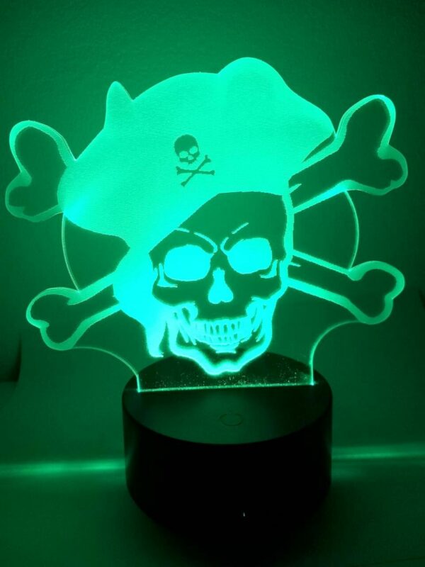Lampada Pirata 3D Notturna