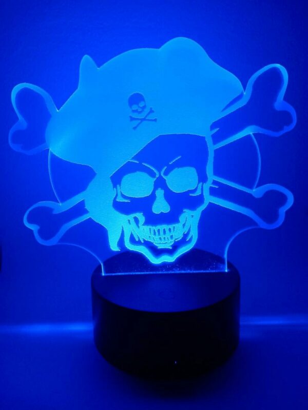 Lampada Pirata 3D Notturna - immagine 2