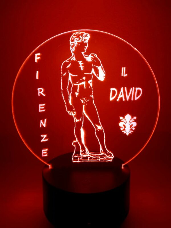 Lampada Il David Firenze 3D Notturna - immagine 7