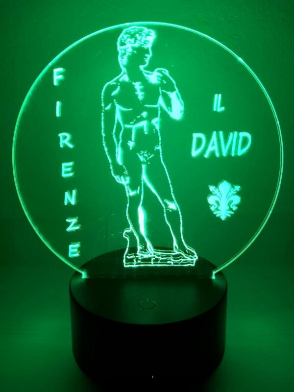 Lampada Il David Firenze 3D Notturna - immagine 6