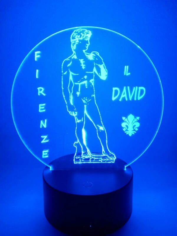 Lampada Il David Firenze 3D Notturna - immagine 5