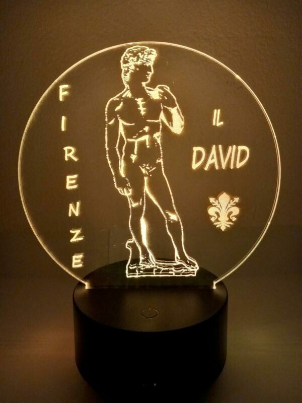 Lampada Il David Firenze 3D Notturna - immagine 4