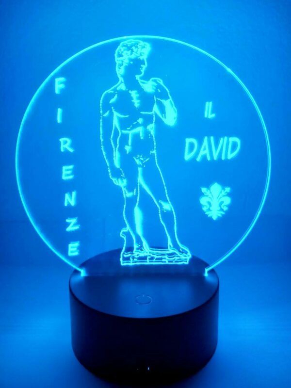Lampada Il David Firenze 3D Notturna - immagine 2