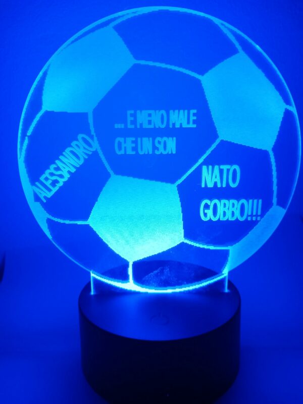 Lampada Pallone Personalizzato 3D Notturna - immagine 4