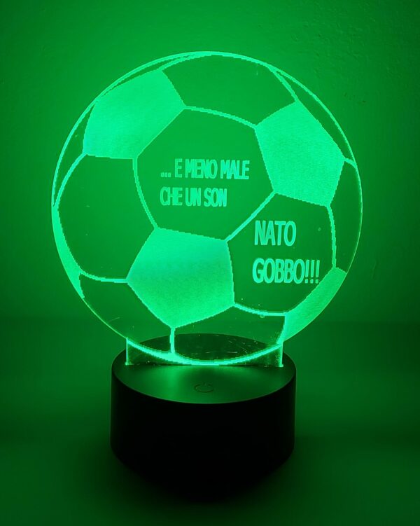 Lampada Pallone Personalizzato 3D Notturna - immagine 2
