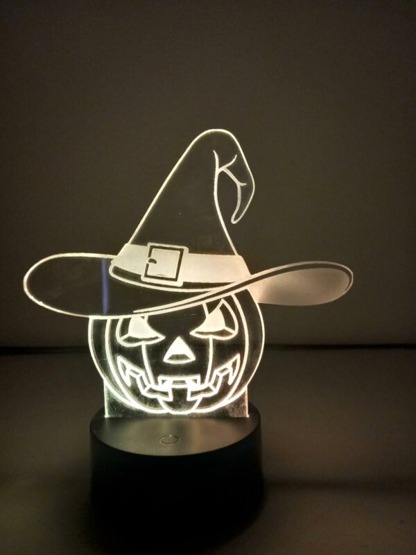 Lampada Zucca Halloween - immagine 2
