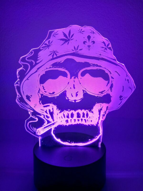 Lampada Teschio con Canna - immagine 5