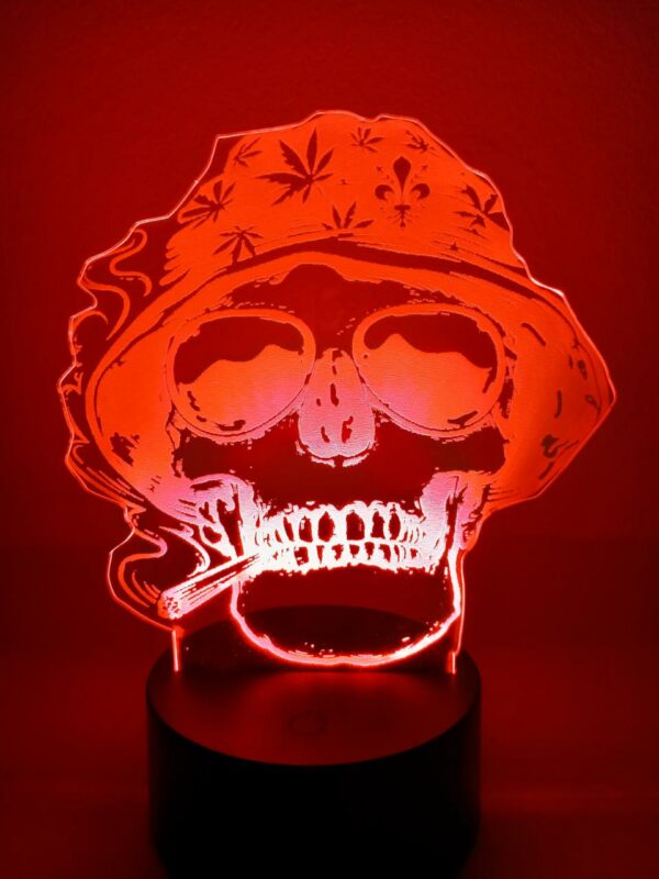 Lampada Teschio con Canna - immagine 3