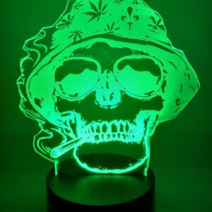 Lampada Teschio con Canna